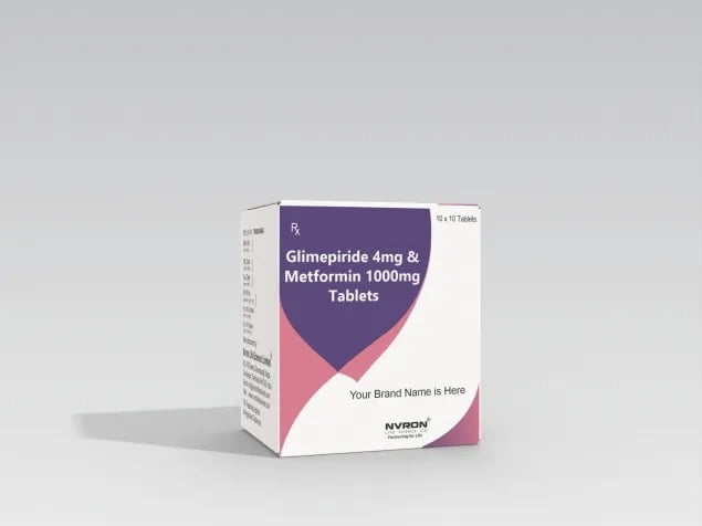 Glimepiride (4mg) + Metformin (1000mg)