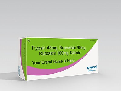 Trypsin 48mg + Bromelain 90mg + Rutoside 100mg